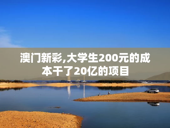 澳门新彩,大学生200元的成本干了20亿的项目